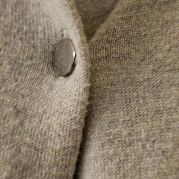 Banana Republic Fall Button black silk cotton Grey Fall cardigan Colorblock  S - Picture 3 of 10